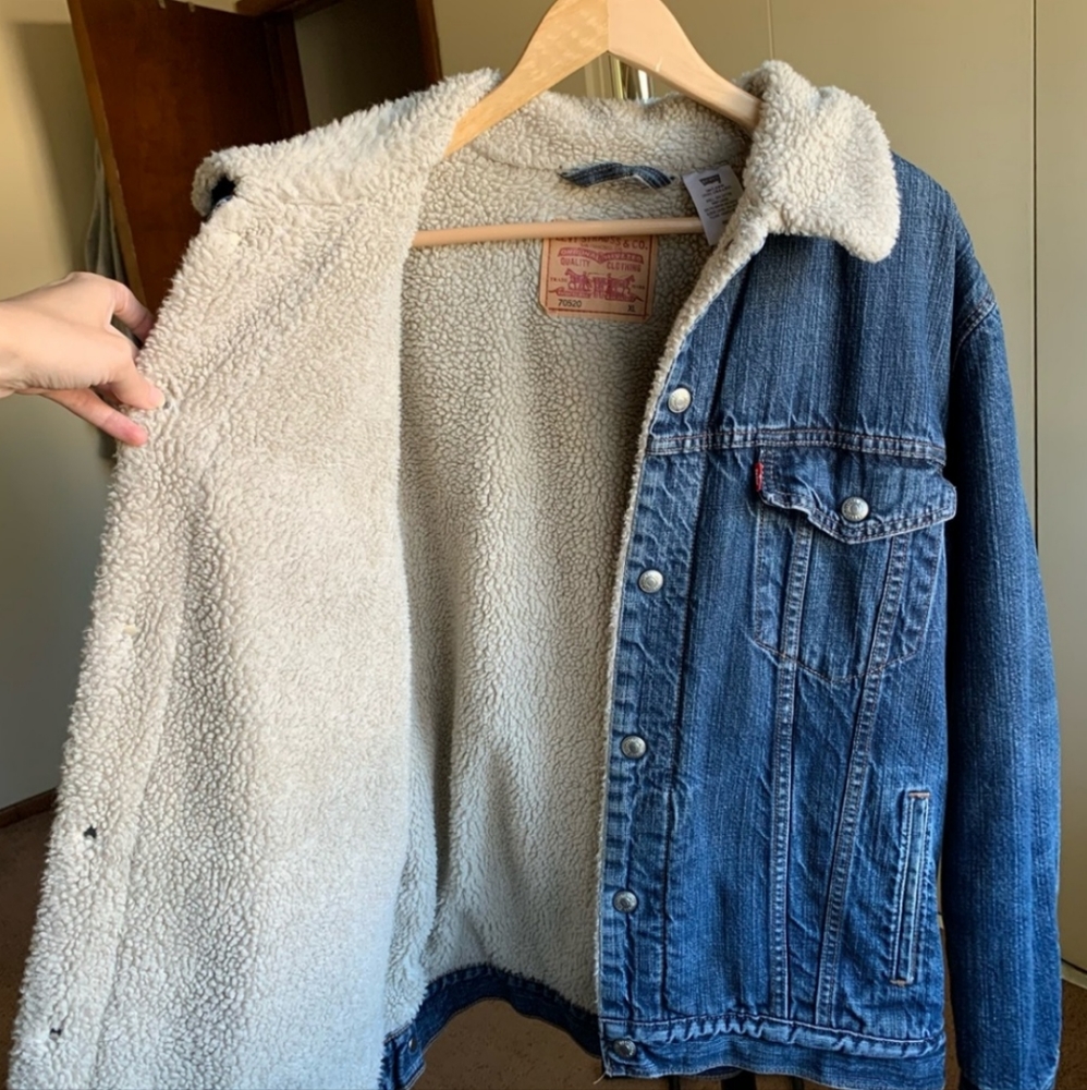 Levi’s Sherpa Fleece Lined Denim Jacket XL